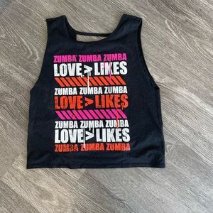 Love>Likes Zumba open back tank